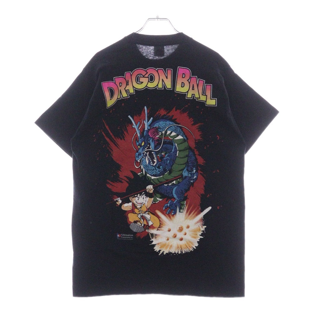 VINTAGE(ヴィンテージ) 80s DRAGON BALL ドラゴンボール 両面プリント クルーネック 半袖Tシャツ ブラック
