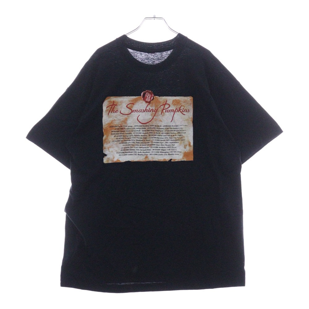 VINTAGE(ヴィンテージ) 90s The Smashing Pumpkins スマッシング パンプキンズ 両面プリント クルーネック 半袖Tシャツ ブラック