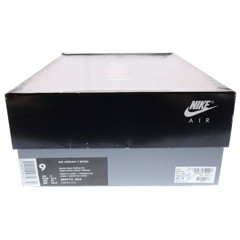 NIKE(ナイキ) AIR JORDAN 7 RETRO RAY ALLEN 304775-053 エアジョーダン7 レトロ レイアレン ハイカットスニーカー ブラック US9/27cm