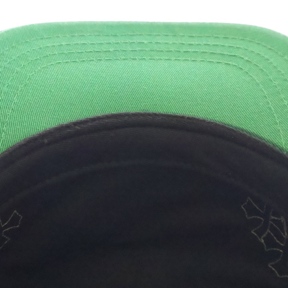 CHROME HEARTS(クロムハーツ) HAT 5 PANEL CAP BSBL SAX PRPL W/KLY GRN セメタリークロスパッチ ベースボールキャップ 帽子 パープル/グリーン