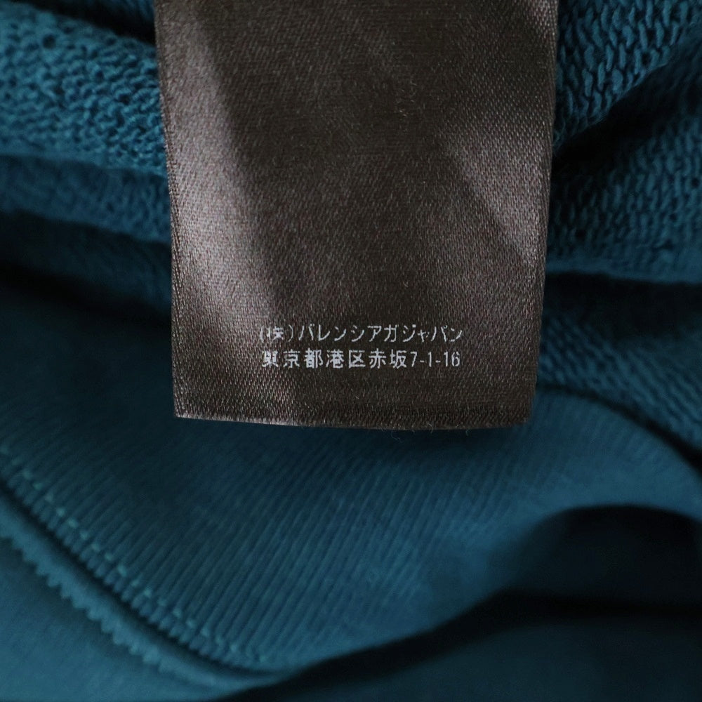 BALENCIAGA(バレンシアガ) 21AW バックロゴ刺繍 スウェット プルオーバーパーカー ブルー 600583 TLVB8