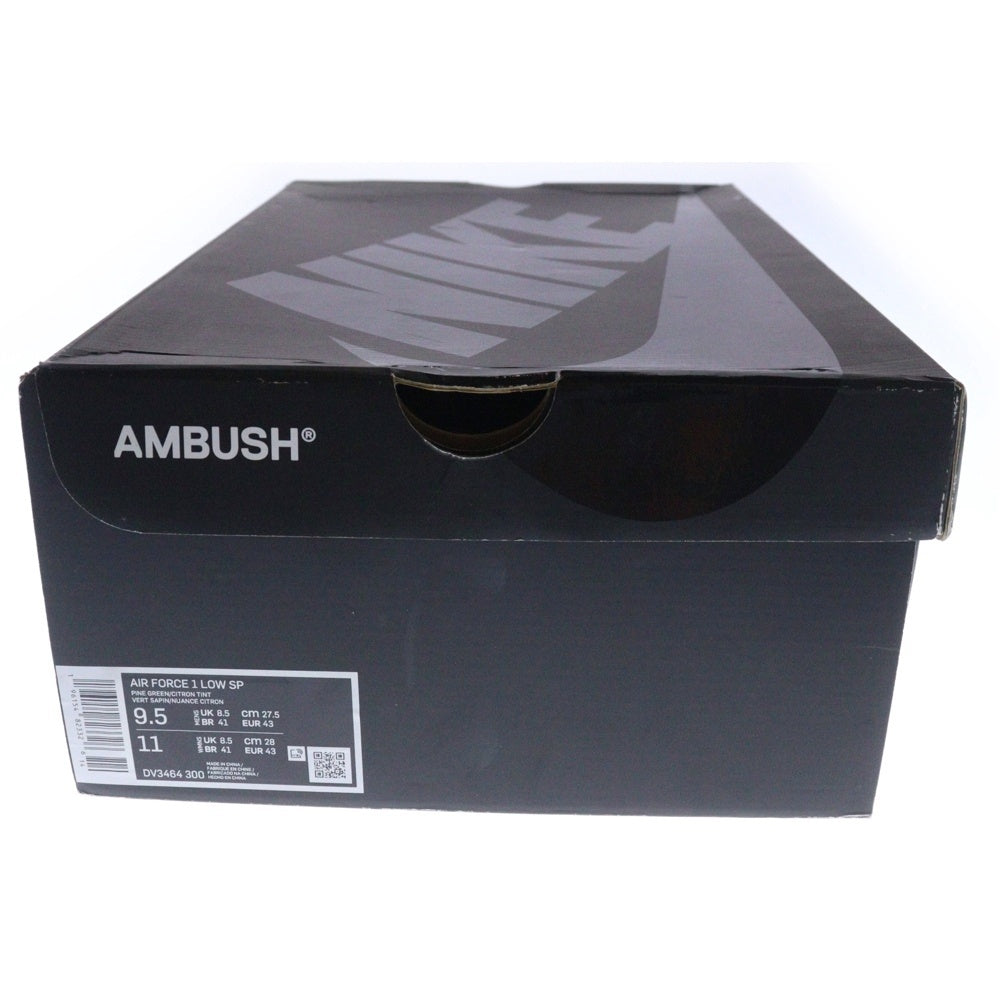NIKE(ナイキ) ×AMBUSH AIR FORCE1 LOW SP アンブッシュ エアフォース1 ローカットスニーカー グリーンUS9.5/27.5cm DV3464-300