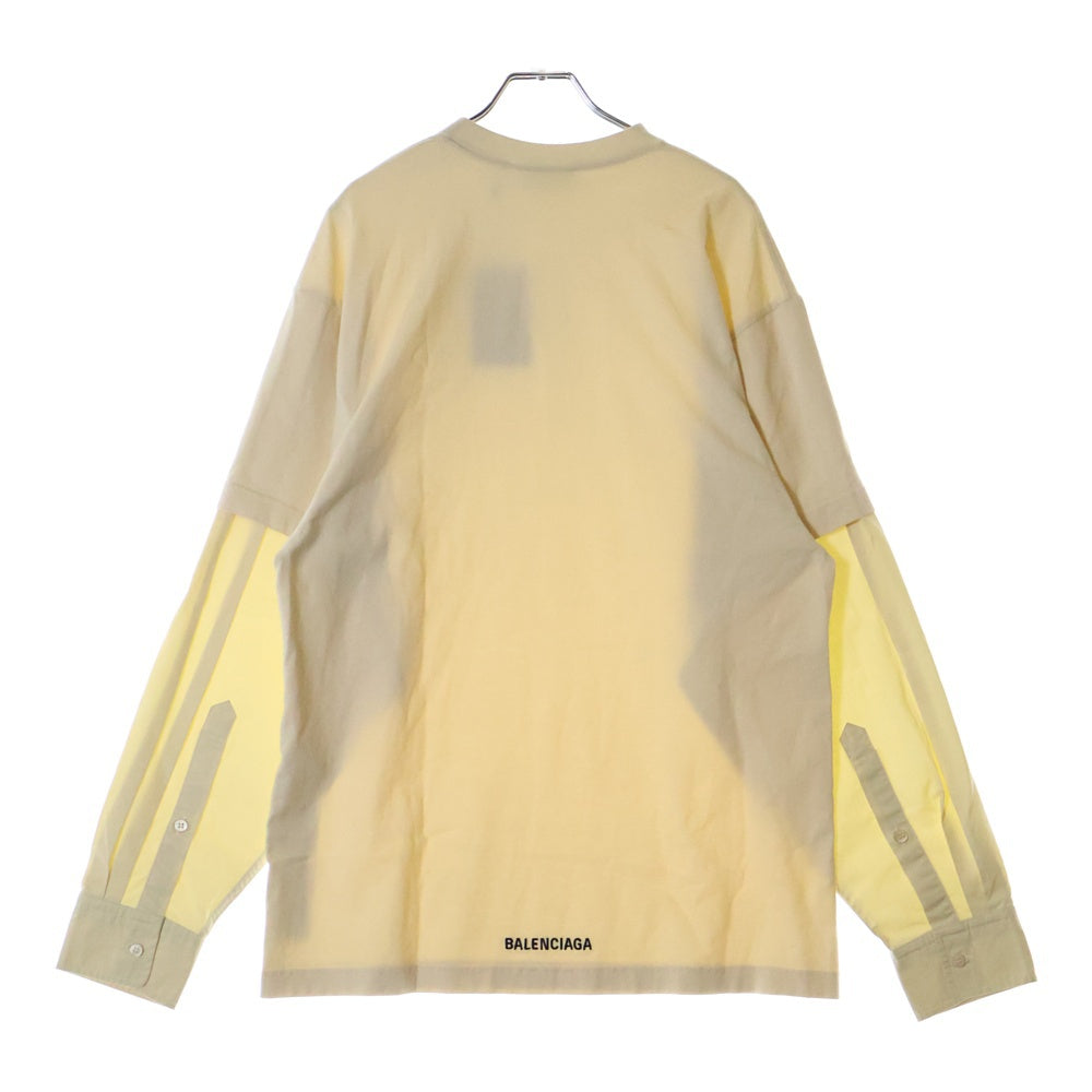 BALENCIAGA(バレンシアガ) バッグロゴ シャツ長袖カットソー Tシャツ ベージュ 698631 TLVF3