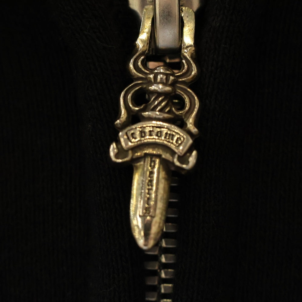 CHROME HEARTS(クロムハーツ) SAILIN ON ZIP HD セメタリークロス刺繍ジップアップパーカー ブラック