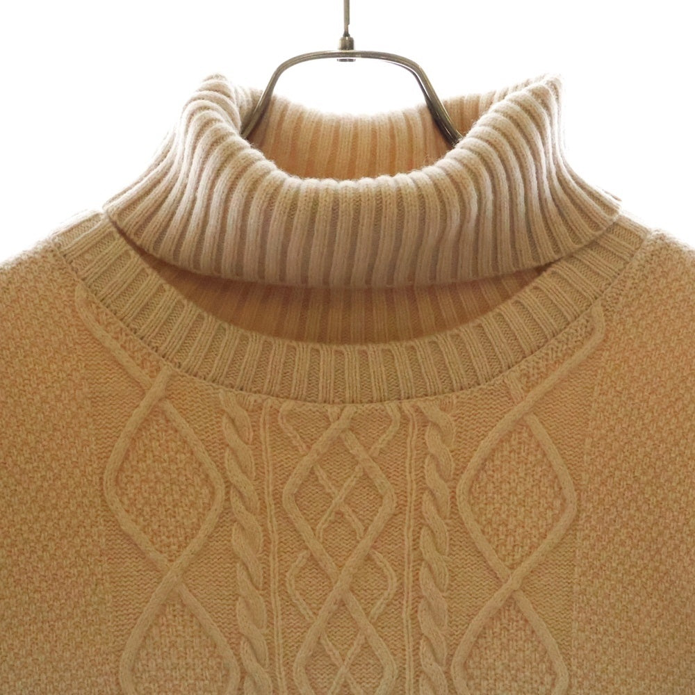 RYO TAKASHIMA(リョウ タカシマ) 3way Layered Turtleneck Knit レイヤードニット タートルネックセーター ベージュ 101903004