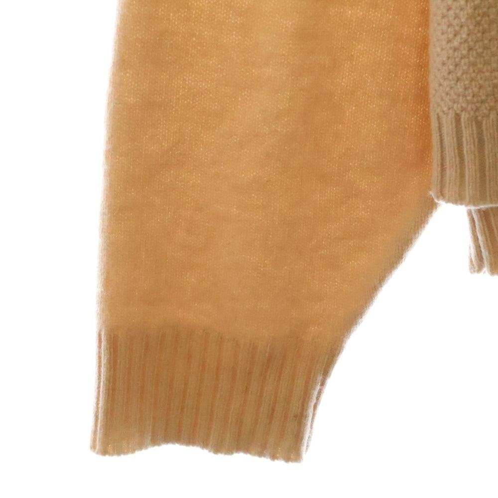 RYO TAKASHIMA(リョウ タカシマ) 3way Layered Turtleneck Knit レイヤードニット タートルネックセーター ベージュ 101903004