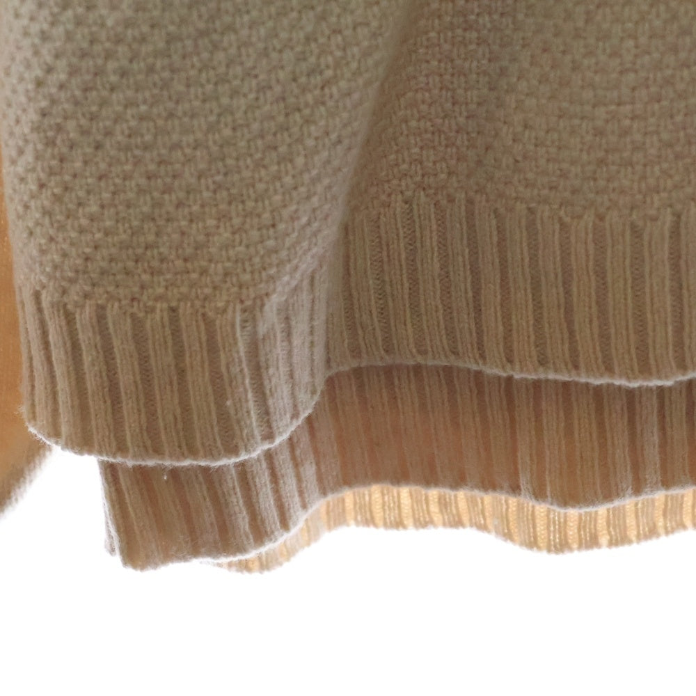 RYO TAKASHIMA(リョウ タカシマ) 3way Layered Turtleneck Knit レイヤードニット タートルネックセーター ベージュ 101903004