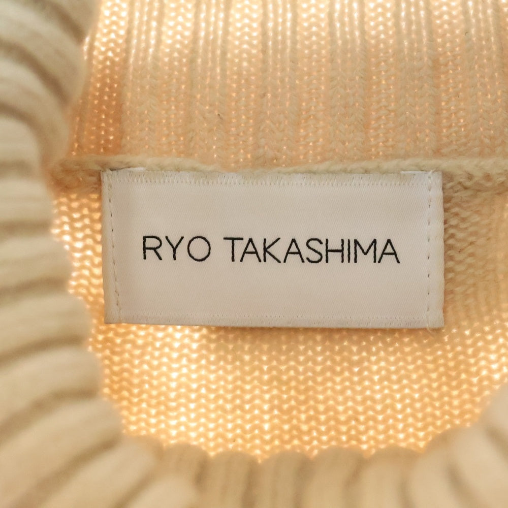 RYO TAKASHIMA(リョウ タカシマ) 3way Layered Turtleneck Knit レイヤードニット タートルネックセーター ベージュ 101903004