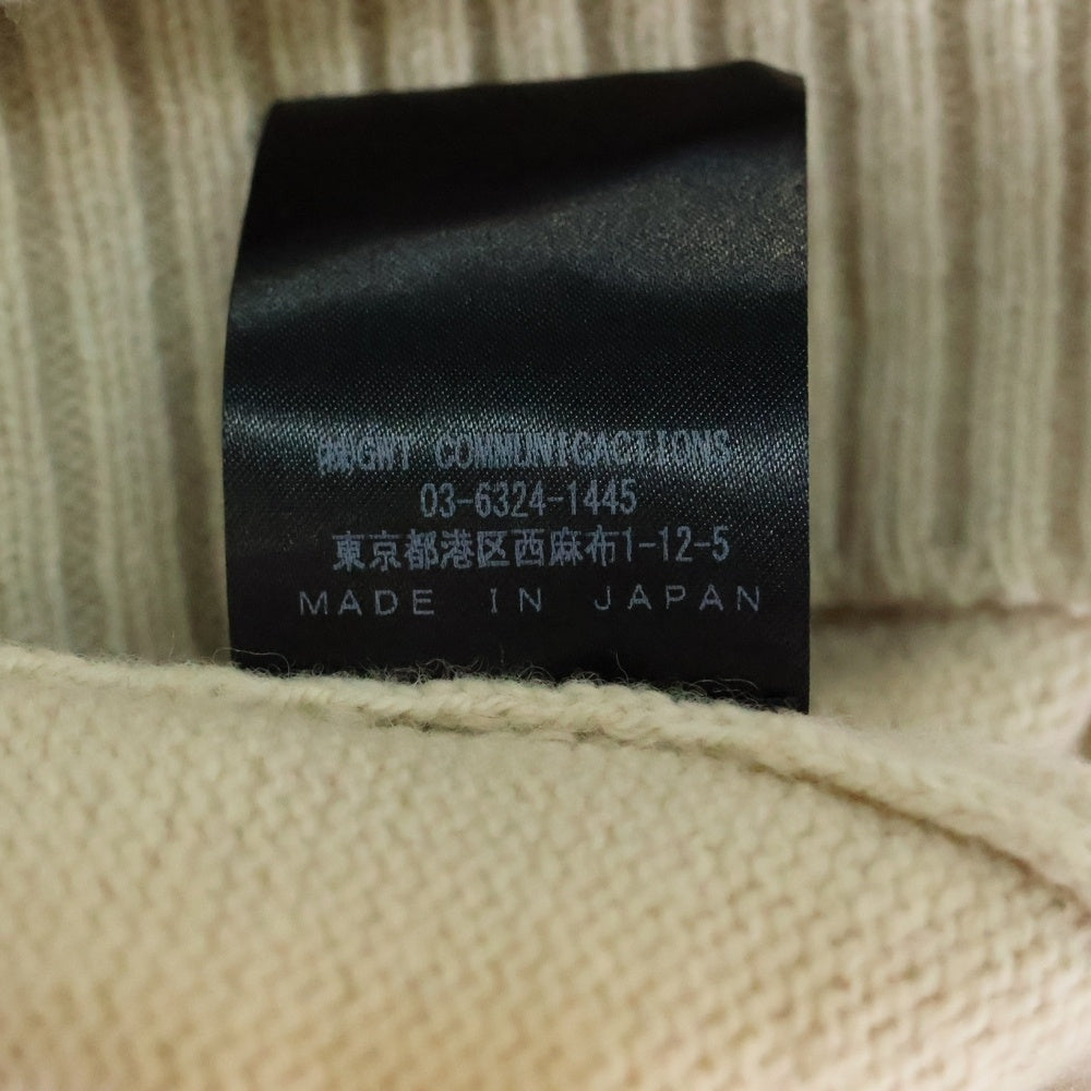 RYO TAKASHIMA(リョウ タカシマ) 3way Layered Turtleneck Knit レイヤードニット タートルネックセーター ベージュ 101903004