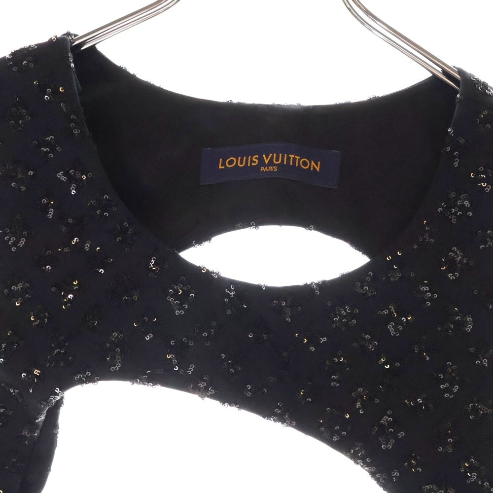 LOUIS VUITTON(ルイヴィトン) 23SS モノグラムスパンコール ミッドレイヤーベスト ブラック RM231F MT6 HOF G6W