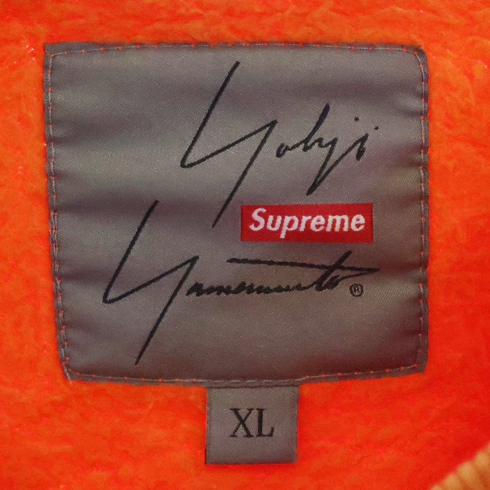 SUPREME(シュプリーム) 20AW ×Yohji Yamamoto ヨウジヤマモト フロントプリント クルーネック 長袖スウェット トレーナー オレンジ