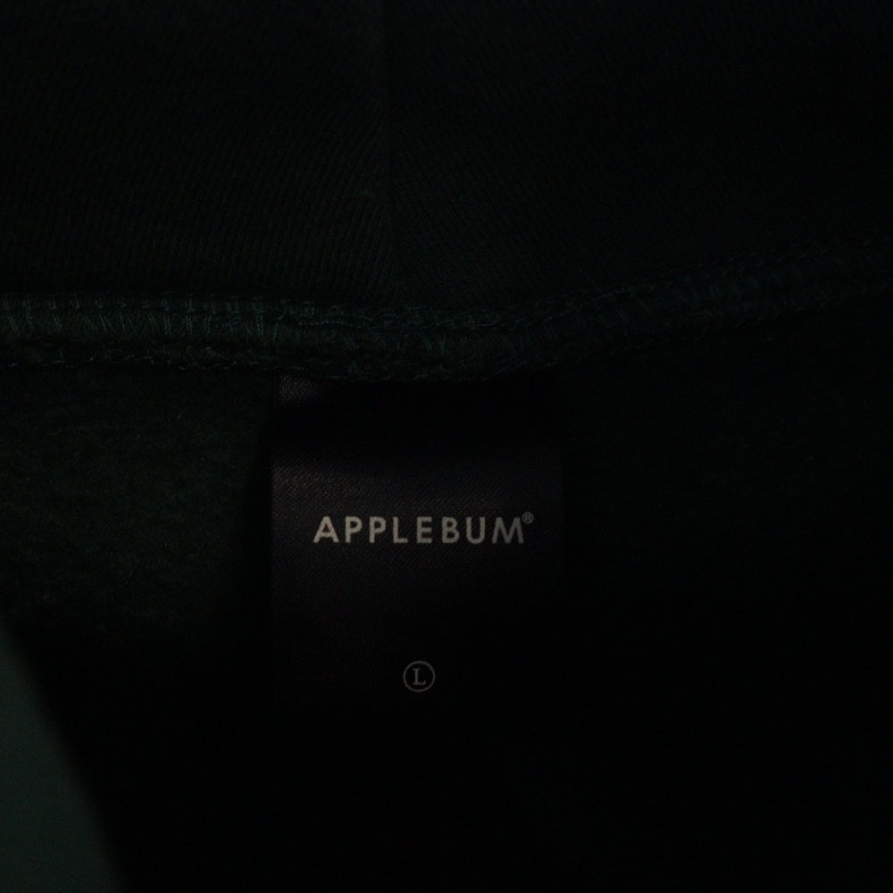 APPLEBUM(アップルバム) ×MLB メジャーリーグ ロゴ刺繍 プルオーバーパーカー グリーン