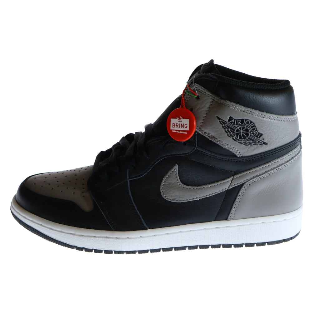 NIKE(ナイキ) AIR JORDAN1 RETRO HIGH OG SHADOW エアジョーダン1 レトロ ハイカットスニーカー シャドー グレー/ブラック US12/30cm 555088-013