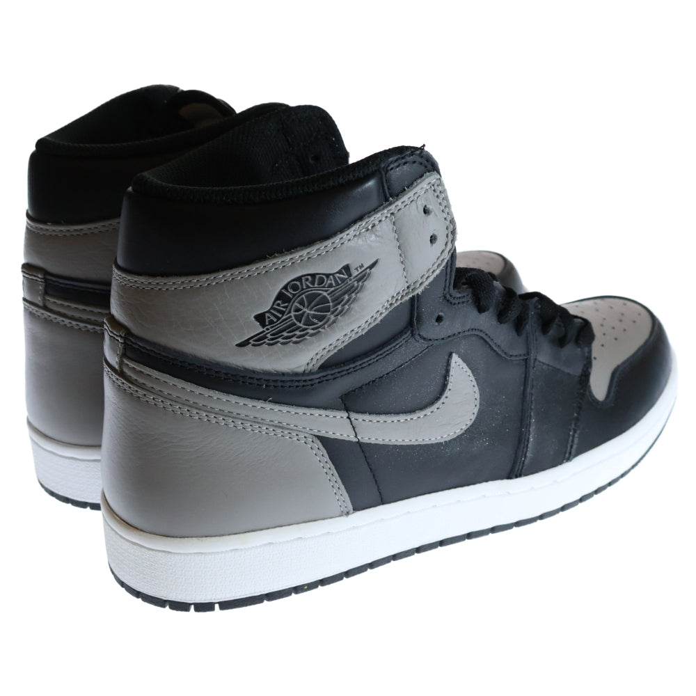 NIKE(ナイキ) AIR JORDAN1 RETRO HIGH OG SHADOW エアジョーダン1 レトロ ハイカットスニーカー シャドー グレー/ブラック US12/30cm 555088-013
