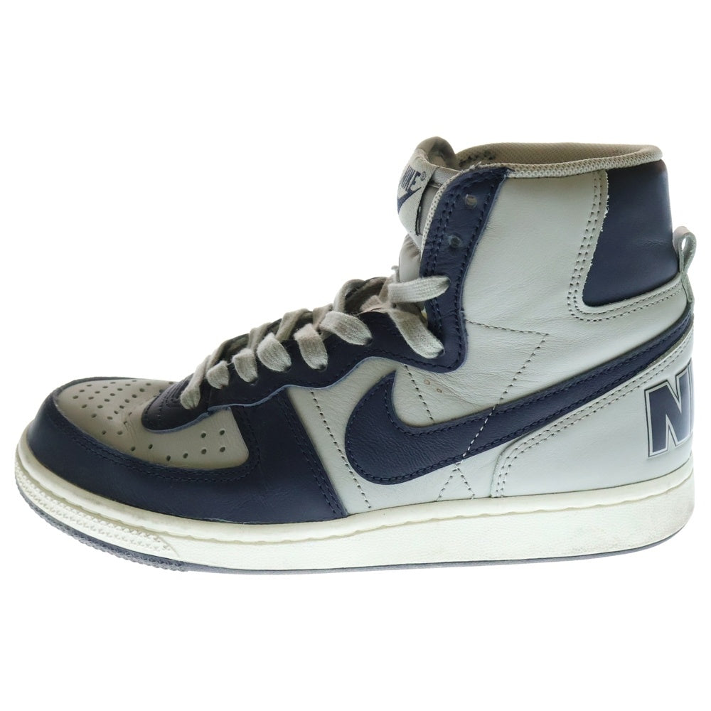 NIKE(ナイキ) TERMINATOR HIGH GEORGE TOWN ターミネーター ジョージタウン レディース ハイカットスニーカー グレー/ネイビー US6/24cm FB1832-001