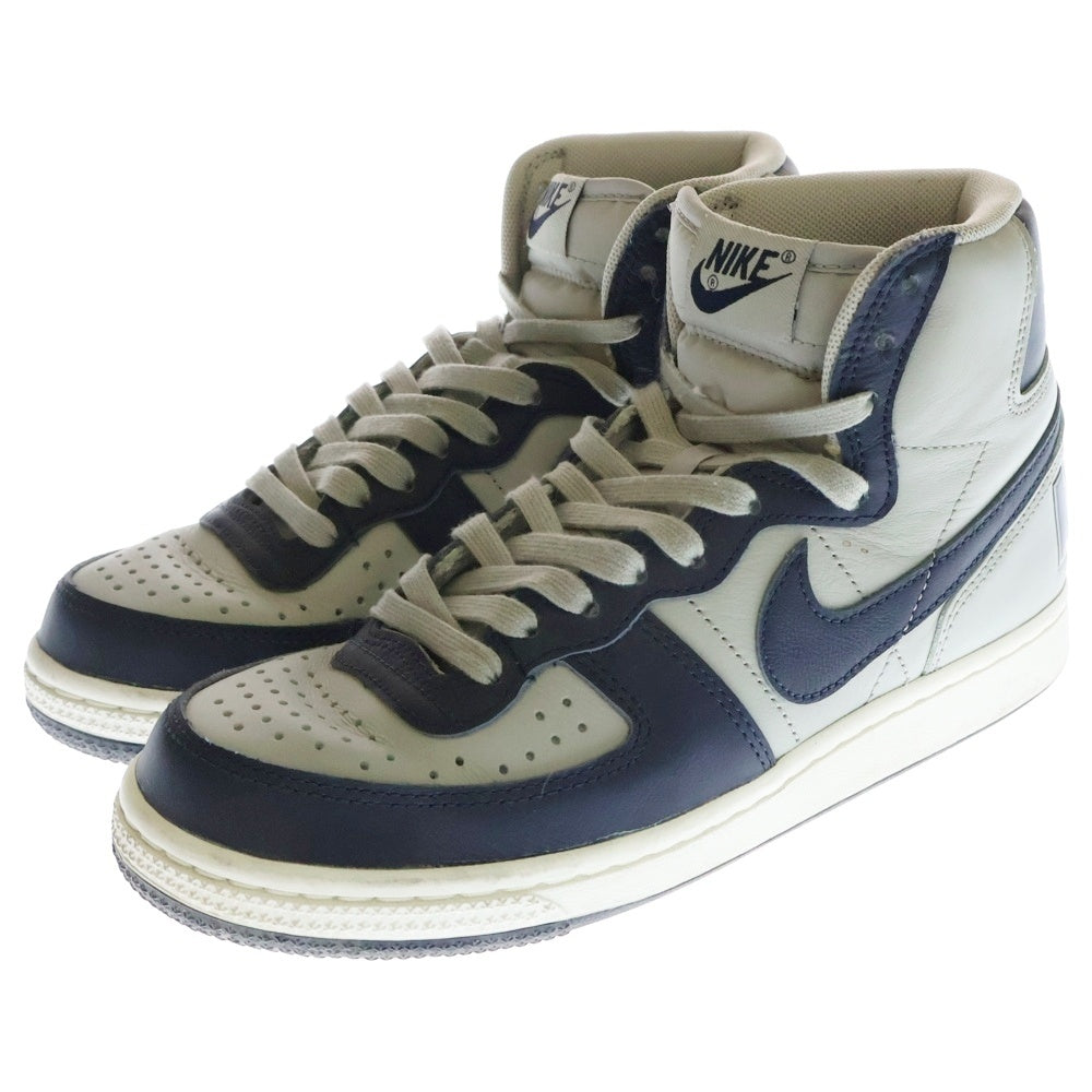 NIKE(ナイキ) TERMINATOR HIGH GEORGE TOWN ターミネーター ジョージタウン レディース ハイカットスニーカー グレー/ネイビー US6/24cm FB1832-001