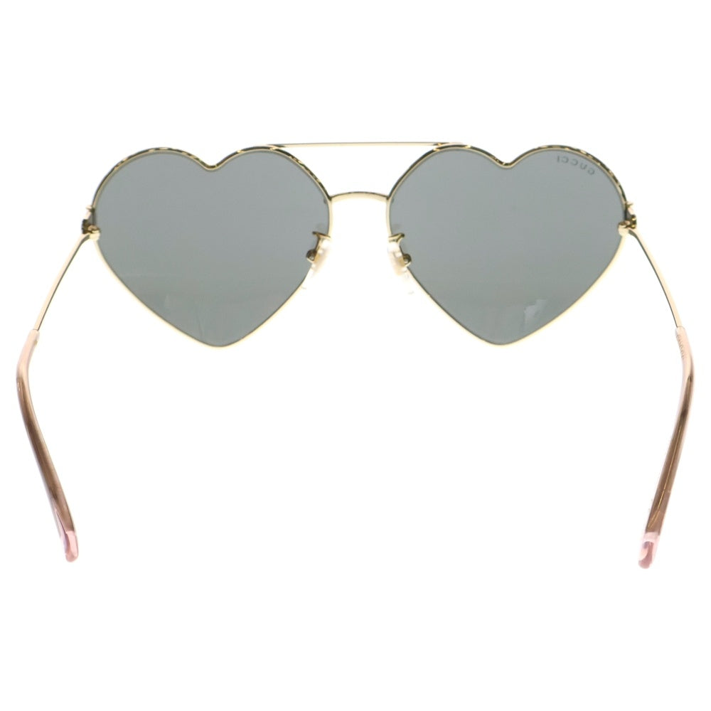 GUCCI(グッチ) ハート型 メタルフレーム ダブルブリッジ クリングスタイプ サングランス レディース GG1283S