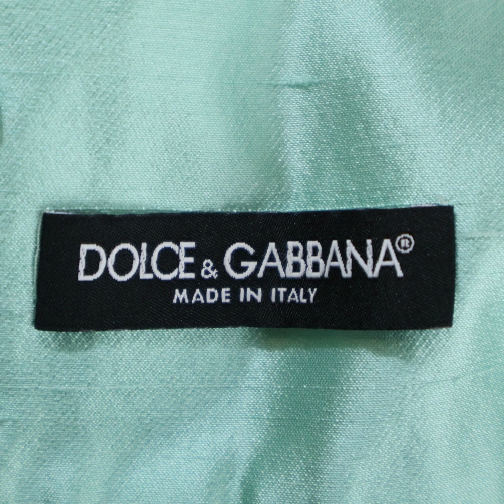 DOLCE & GABBANA(ドルチェアンドガッバーナ) シルクシャンタン フレアスカート レディース グリーン F4BL8T FU1L5
