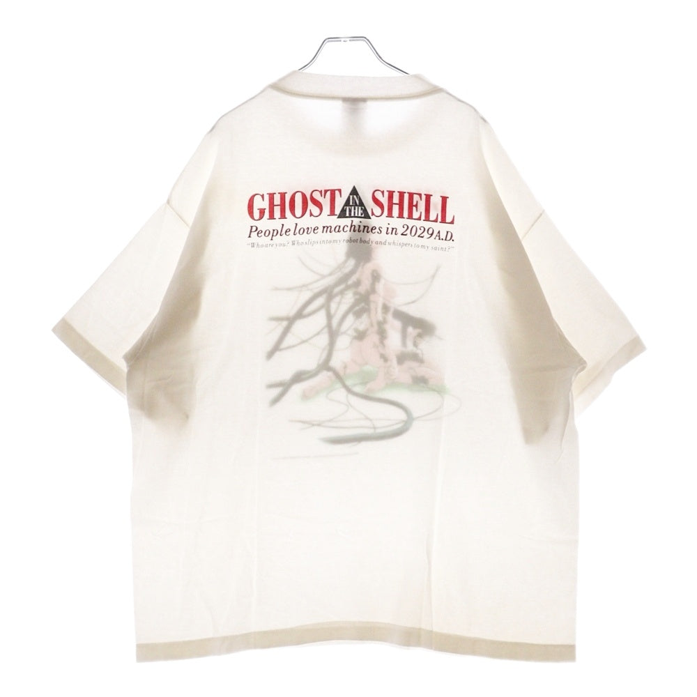 SAINT MICHAEL(セントマイケル) 24AW GITS GS_SS TEE 攻殻機動隊 ゴーストイン ザシェルプリント半袖Tシャツ ホワイト SM-YS1-0000-C32