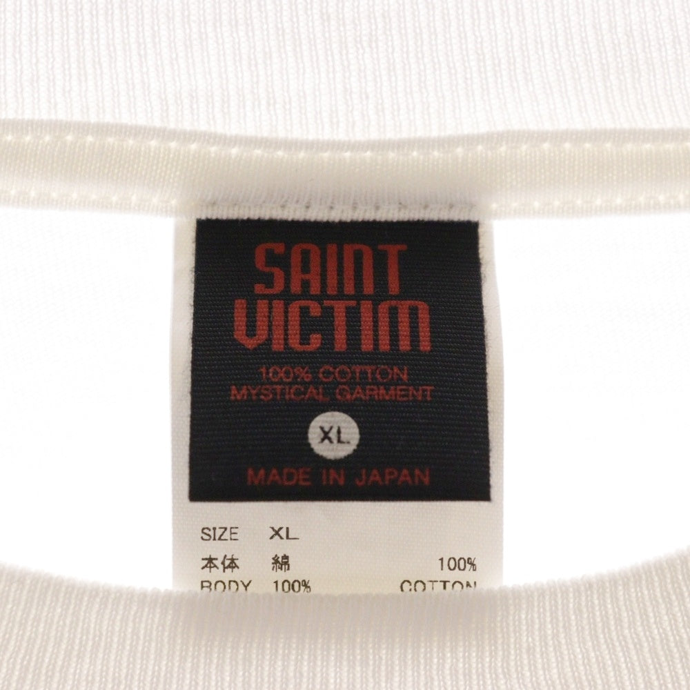 SAINT MICHAEL(セントマイケル) 24AW GITS GS_SS TEE 攻殻機動隊 ゴーストイン ザシェルプリント半袖Tシャツ ホワイト SM-YS1-0000-C32