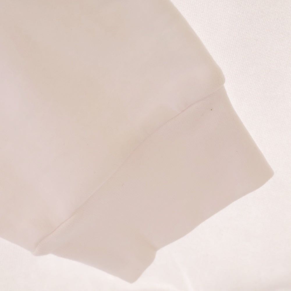 CHROME HEARTS(クロムハーツ) LOVE YOU NECK LOGO ラブユー ネックロゴ 袖フローラルプリント クルーネックスウェット ホワイト