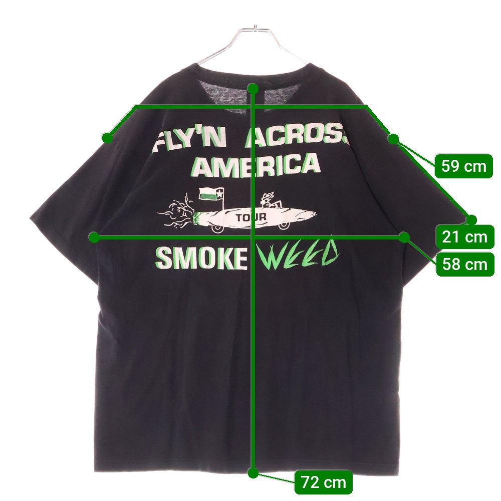 VINTAGE(ヴィンテージ) 90s PANTERA SMOKE WEED TOUR パンテラ スモークウィードツアー 半袖Tシャツ クルーネックカットソー ブラック