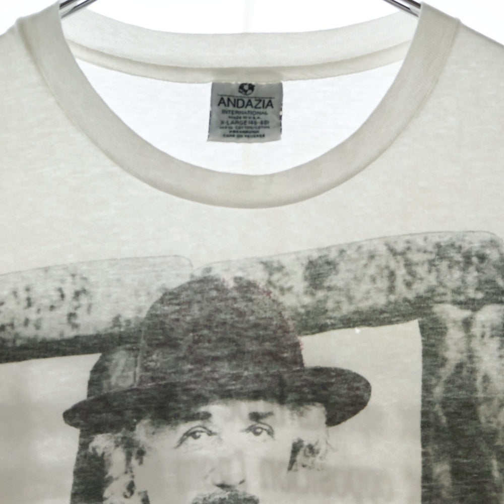 VINTAGE(ヴィンテージ) 90s Albert Einstein アインシュタイン 半袖Tシャツ クルーネックカットソー ホワイト