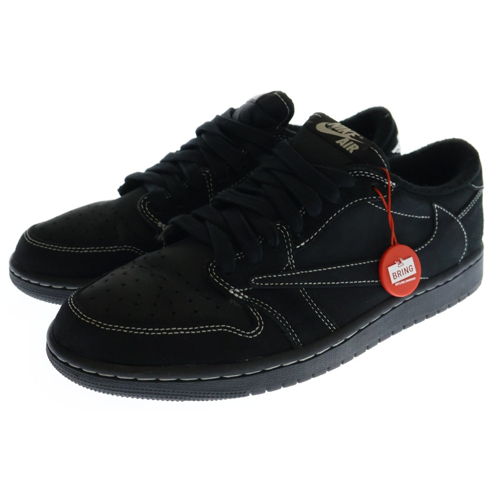 NIKE(ナイキ) ×TRAVIS SCOTT AIR JORDAN 1 LOW OG SP BLACK PHANTOM トラヴィススコット エアジョーダン1 ブラックファントム ローカットスニーカー US8.5/26.5cm DM7866-001