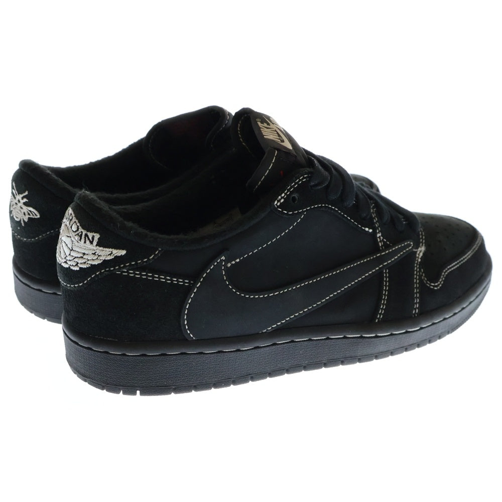 NIKE(ナイキ) ×TRAVIS SCOTT AIR JORDAN 1 LOW OG SP BLACK PHANTOM トラヴィススコット エアジョーダン1 ブラックファントム ローカットスニーカー US8.5/26.5cm DM7866-001
