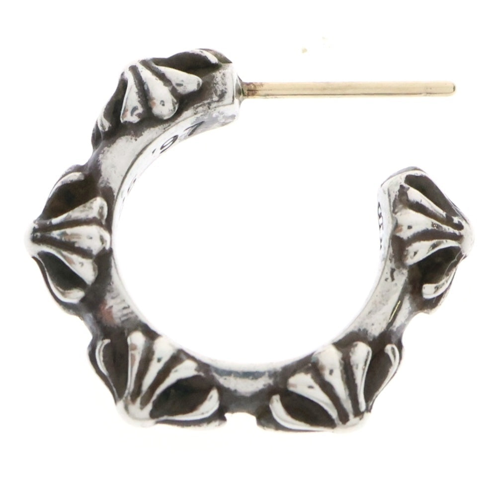 CHROME HEARTS(クロムハーツ) HOOP CROSS クロスバンド フープピアス シルバー BCA100 ※キャッチ社外品