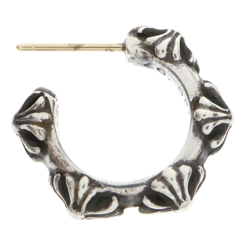 CHROME HEARTS(クロムハーツ) HOOP CROSS クロスバンド フープピアス シルバー BCA100 ※キャッチ社外品