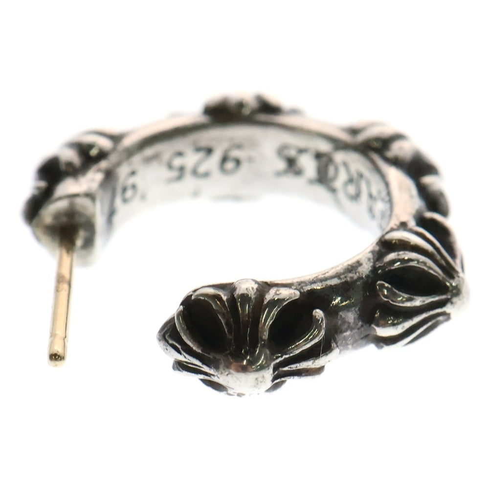 CHROME HEARTS(クロムハーツ) HOOP CROSS クロスバンド フープピアス シルバー BCA100 ※キャッチ社外品