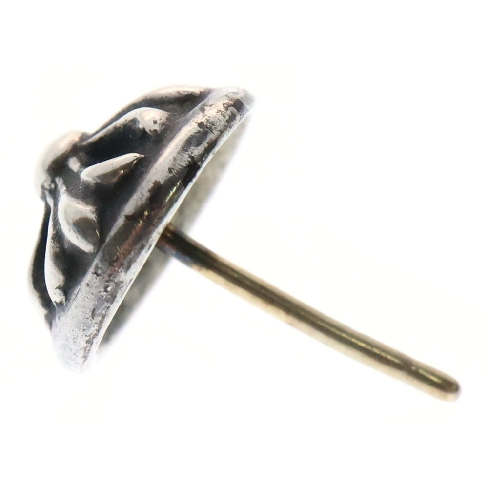 CHROME HEARTS(クロムハーツ) STUD CRSBLL クロスボールスタッドピアス シルバー BCA110 ※キャッチ社外品