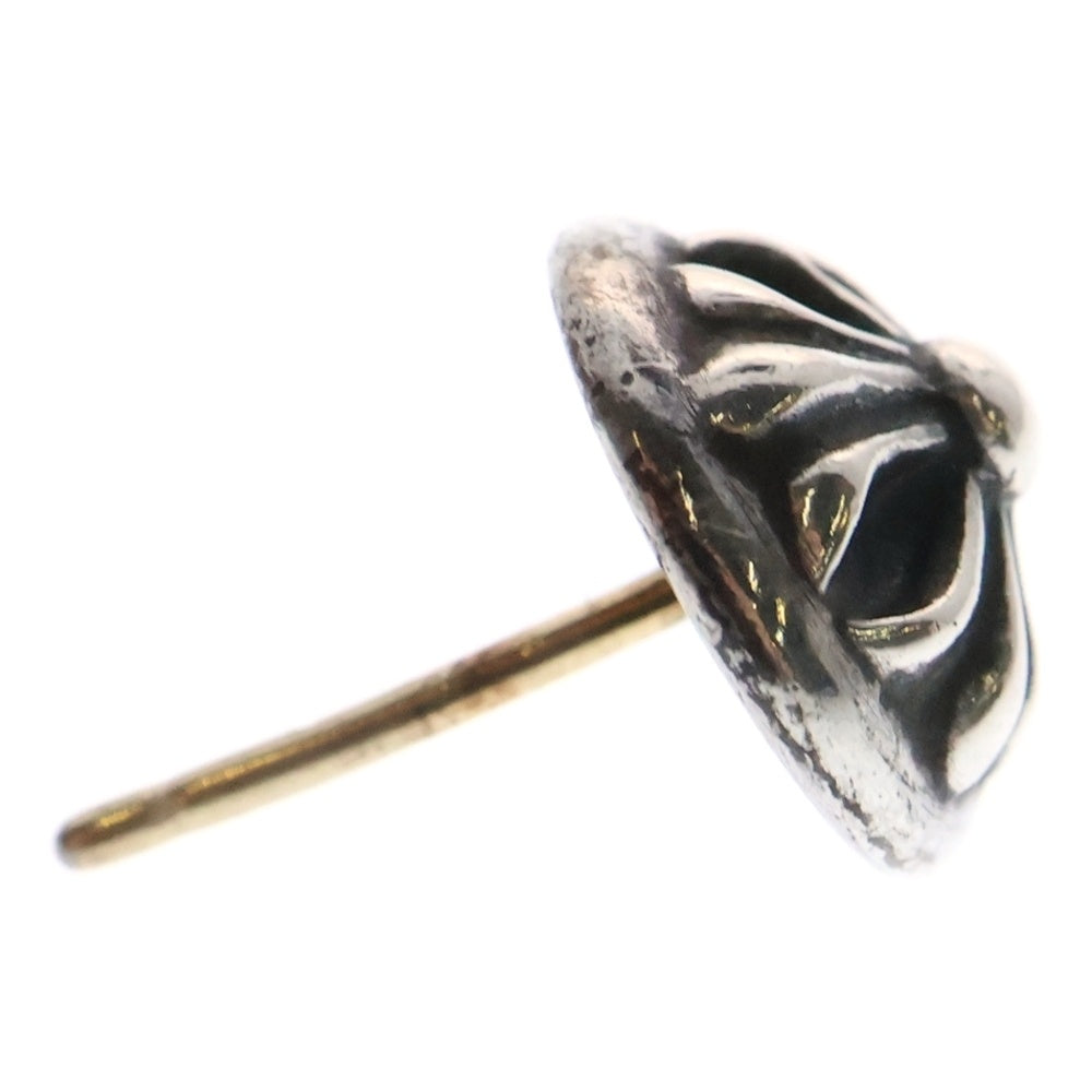 CHROME HEARTS(クロムハーツ) STUD CRSBLL クロスボールスタッドピアス シルバー BCA110 ※キャッチ社外品