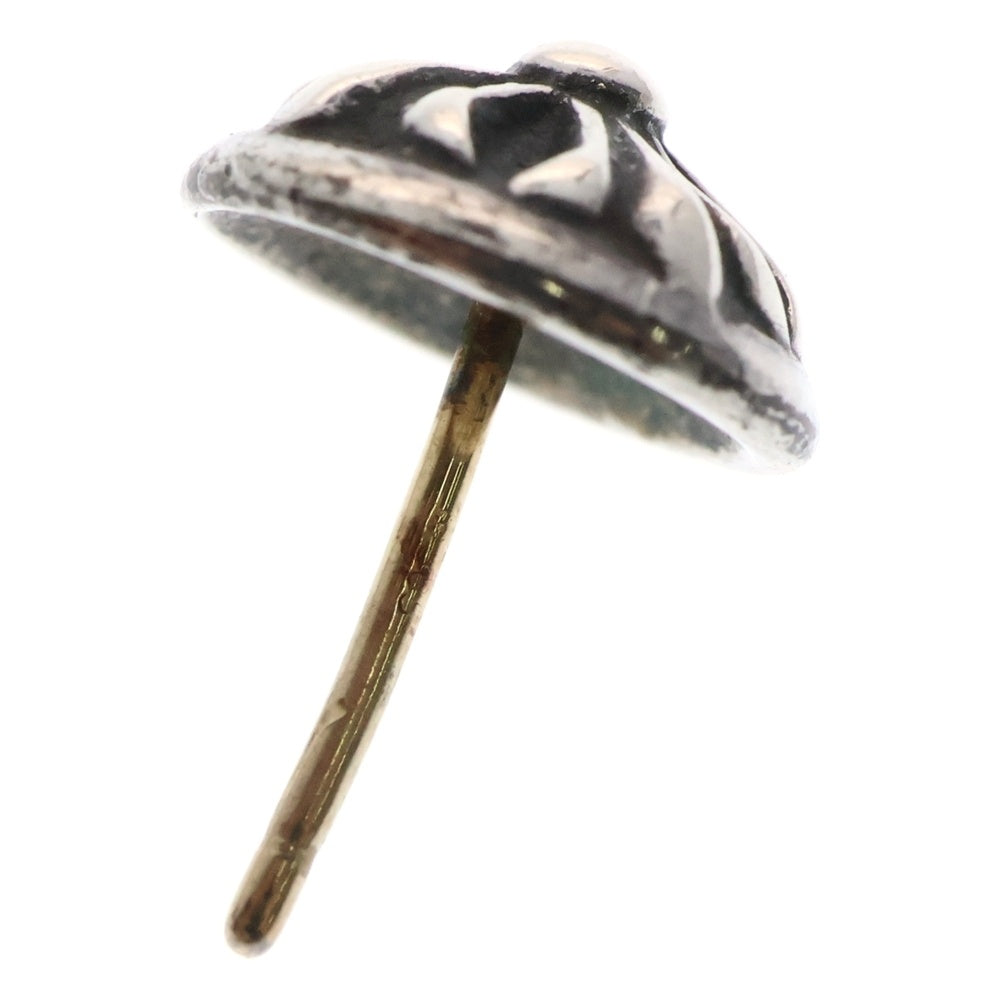 CHROME HEARTS(クロムハーツ) STUD CRSBLL クロスボールスタッドピアス シルバー BCA110 ※キャッチ社外品