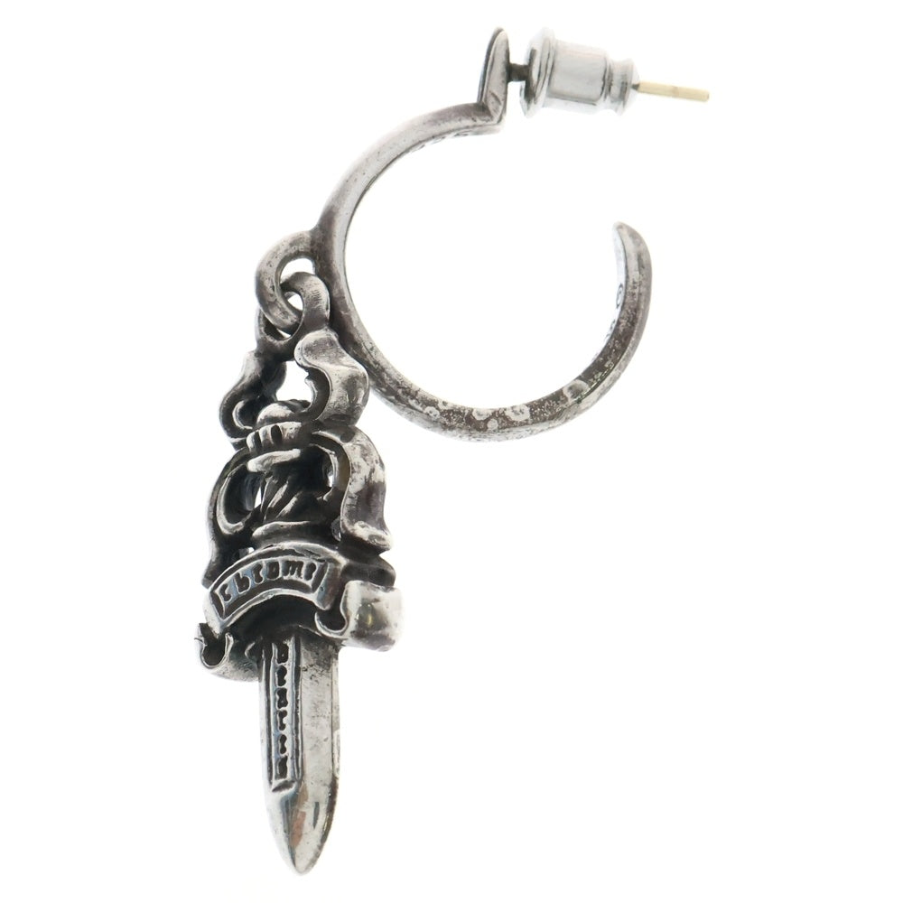 CHROME HEARTS(クロムハーツ) No5 DAGGER #5 ダガーフープ ピアス シルバー BCA106 ※キャッチ社外品