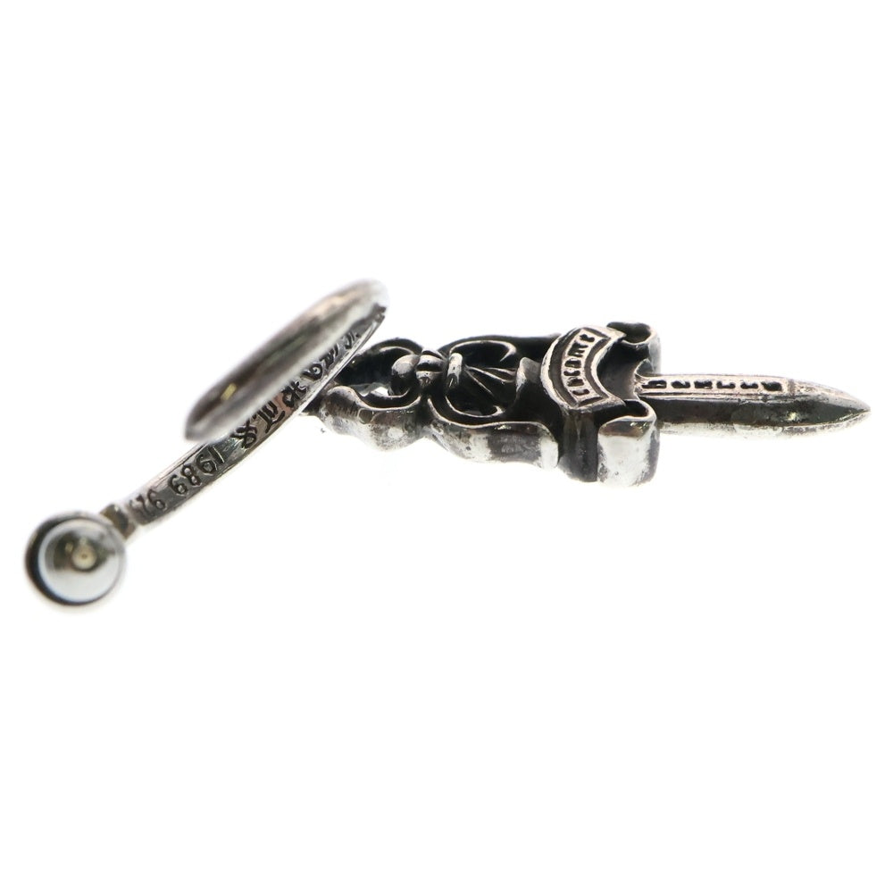 CHROME HEARTS(クロムハーツ) No5 DAGGER #5 ダガーフープ ピアス シルバー BCA106 ※キャッチ社外品