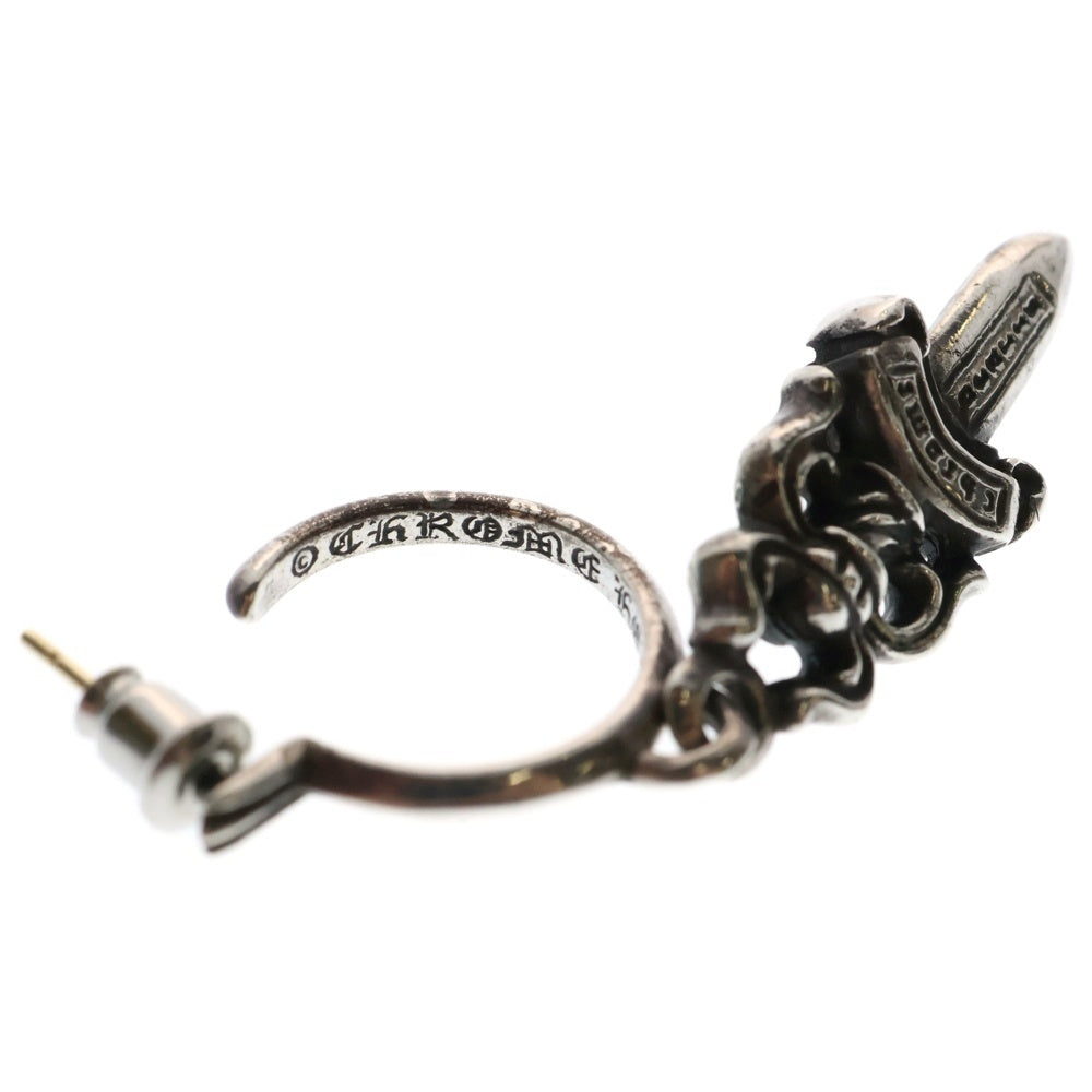 CHROME HEARTS(クロムハーツ) No5 DAGGER #5 ダガーフープ ピアス シルバー BCA106 ※キャッチ社外品