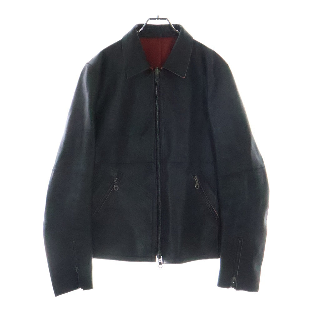 ISAMU KATAYAMA BACKLASH(イサムカタヤマバックラッシュ) ×Yohji Yamamoto ヨウジヤマモト リバーシブル レザージャケット ブラック/レッド HC-Y92-702