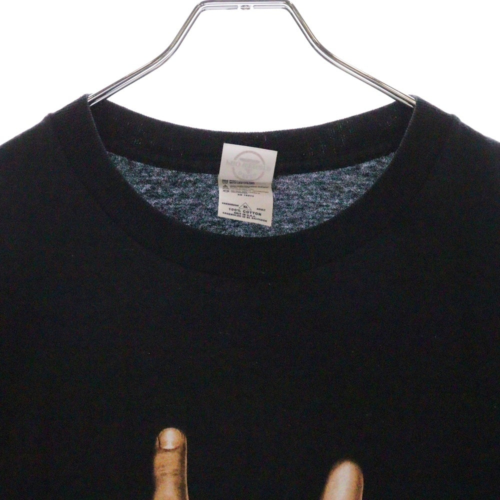 VINTAGE(ヴィンテージ) 90s HAND SIGN ハンドサイン フロントプリント クルーネック 半袖Tシャツ ブラック