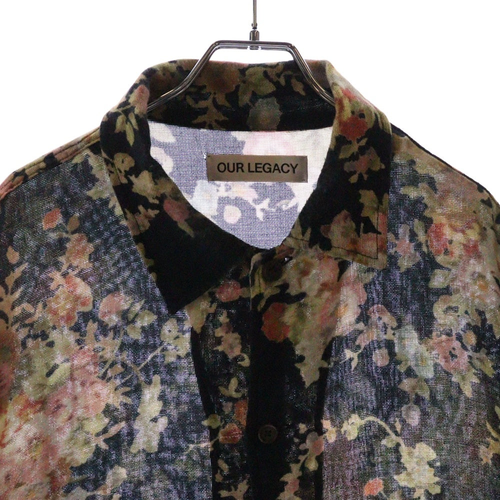 OUR LEGACY(アワーレガシー) ELDER SHIRT SHORTSLEEVE 花総柄 半袖シャツ マルチカラー M2242EFB