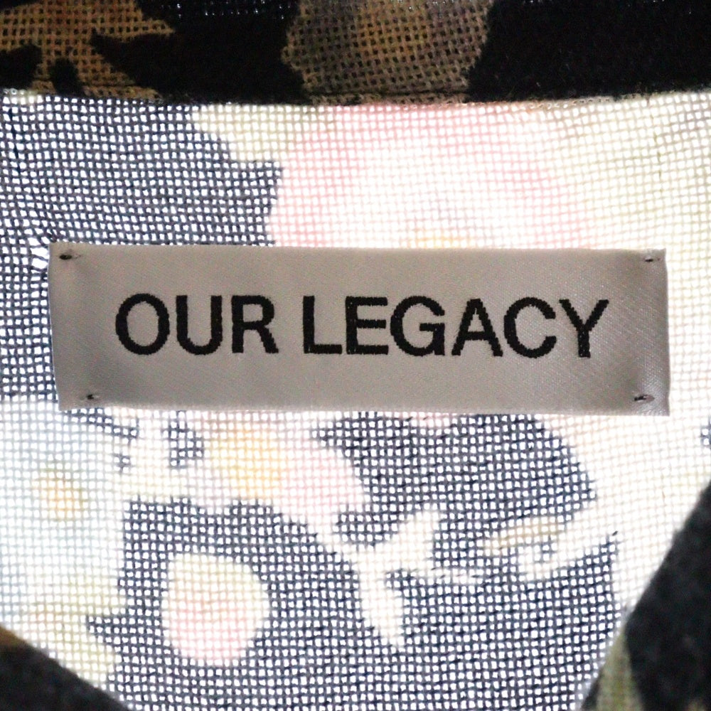 OUR LEGACY(アワーレガシー) ELDER SHIRT SHORTSLEEVE 花総柄 半袖シャツ マルチカラー M2242EFB