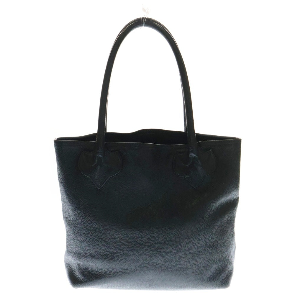 CHROME HEARTS(クロムハーツ) FS TOTE FSトート クロスパッチ付きレザートートバッグ ブラック