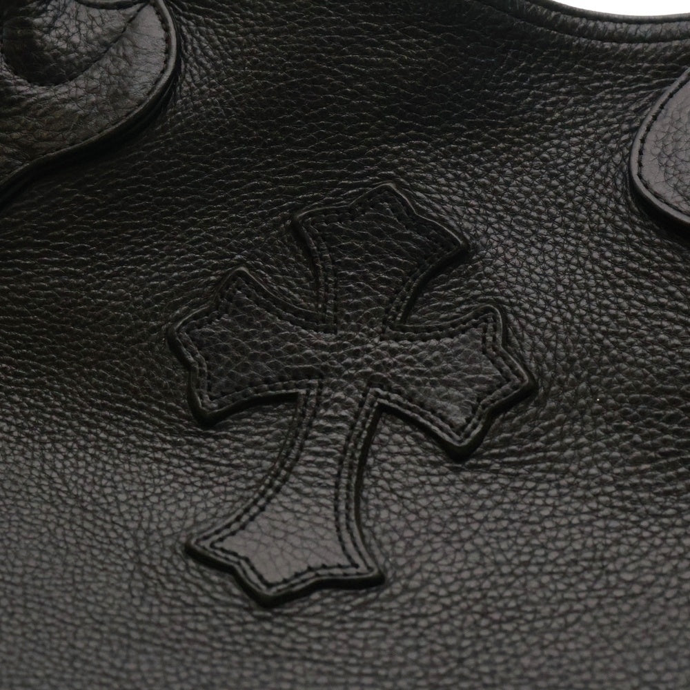 CHROME HEARTS(クロムハーツ) FS TOTE FSトート クロスパッチ付きレザートートバッグ ブラック