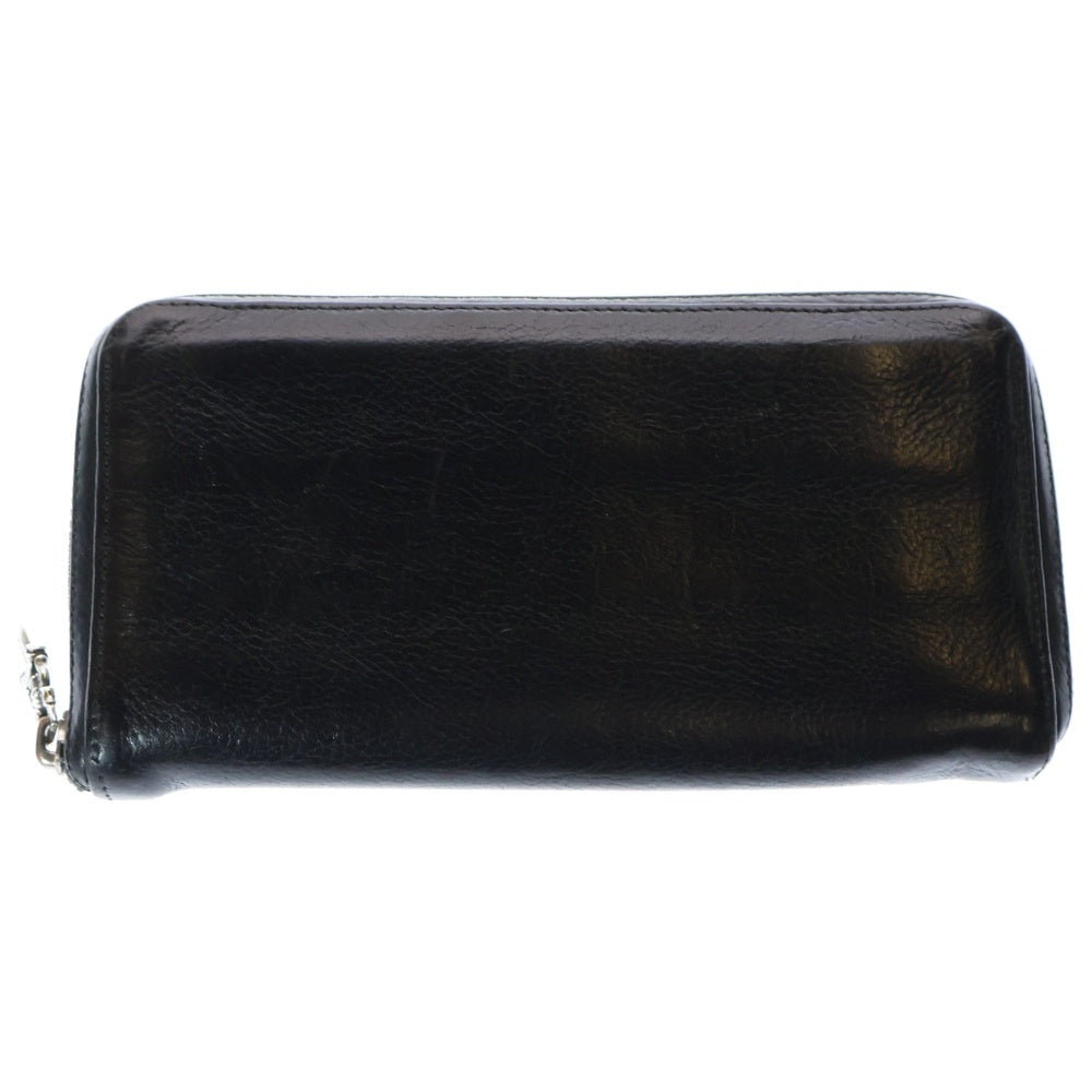 CHROME HEARTS(クロムハーツ) REC F ZIP 3クロス ラウンドジップレザーウォレット 財布 ブラック BCA368