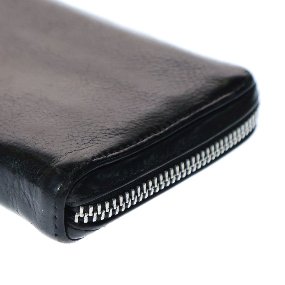 CHROME HEARTS(クロムハーツ) REC F ZIP 3クロス ラウンドジップレザーウォレット 財布 ブラック BCA368