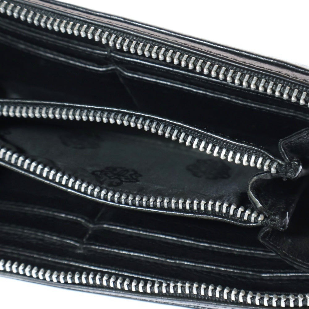 CHROME HEARTS(クロムハーツ) REC F ZIP 3クロス ラウンドジップレザーウォレット 財布 ブラック BCA368