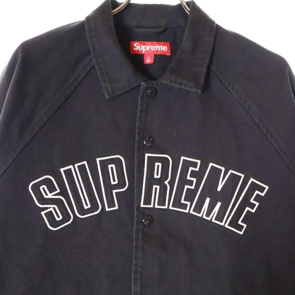 SUPREME(シュプリーム) 24SS Arc Denim Coaches Jacket アーチデニムコーチジャケット ブラック