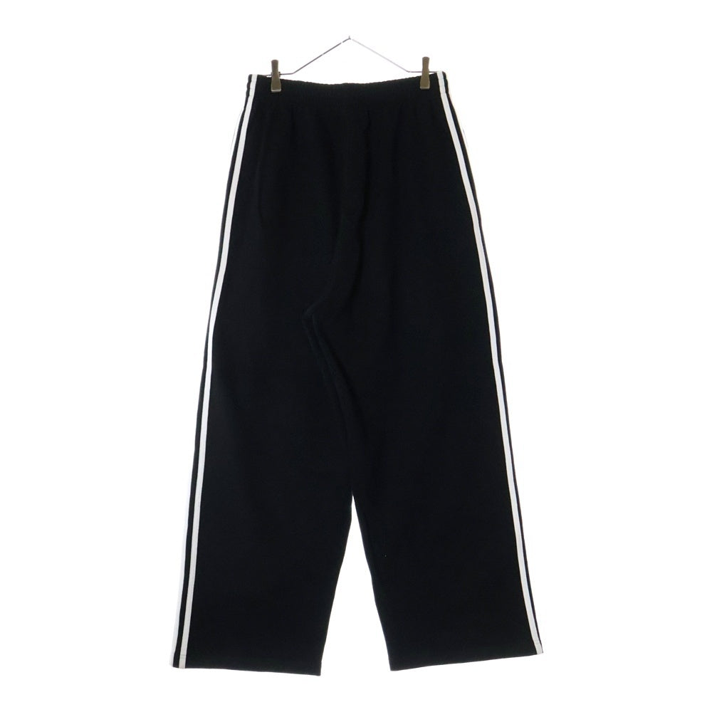 BALENCIAGA(バレンシアガ) 23SS ×adidas Originals スリーストライプ スウェット地 バギートラックパンツ ブラック 723817 TNVN2