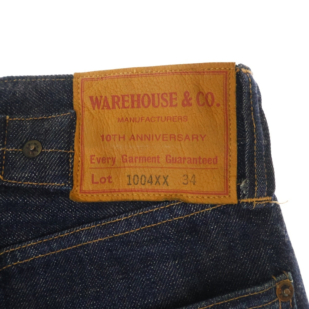 WAREHOUSE(ウェアハウス) 10th Anniversary 1004XX 10周年記念 シンチバック付き デニムパンツ インディゴ